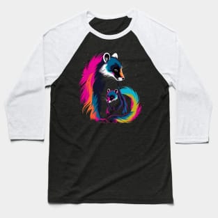 Skunk Mothers Day Baseball T-Shirt